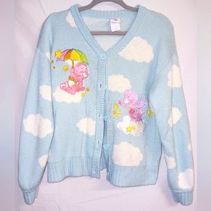 Care Bears Branded Cardigan Sweater Kawaiicore/Cottagecore sz Small